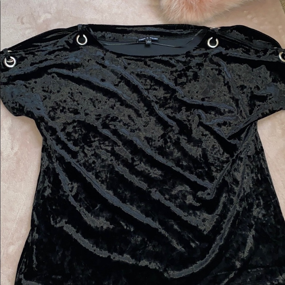 SOLD. Crushed Velvet Top